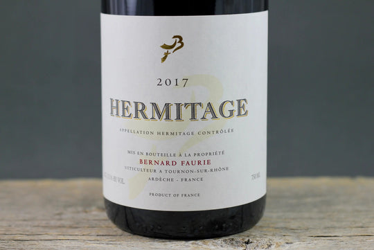 2017 Bernard Faurie Hermitage Gréffieux/Bessards (Cream capsule)
