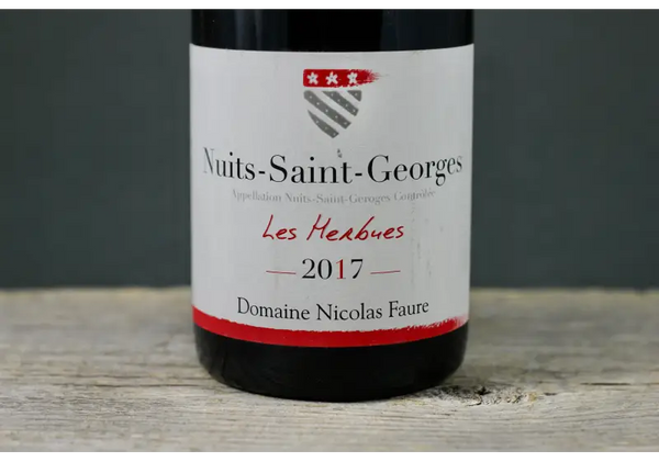 2017 Nicholas Faure Nuits Saint Georges Les Herbeus - $400 + - 2017 - 750ml - Burgundy - France