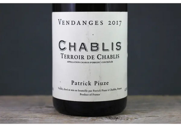 2017 Patrick Piuze Chablis Terroir de Chablis - $40-$60 - 2017 - 750ml - Burgundy - Chablis