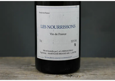2017 Stephane Bernaudeau Les Nourrissons VdF - $400+ 750ml Anjou Chenin Blanc