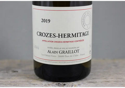 2019 Alain Graillot Crozes Hermitage Blanc - $40-$60 750ml Crozes-Hermitage France