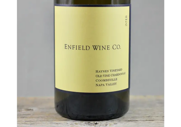2018 Enfield Wine Co. Haynes Vineyard Old Vine Chardonnay - $40-$60 California Coombsville