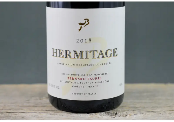 2018 Bernard Faurie Hermitage Bessards (Red capsule) - $200 - $400 750ml France