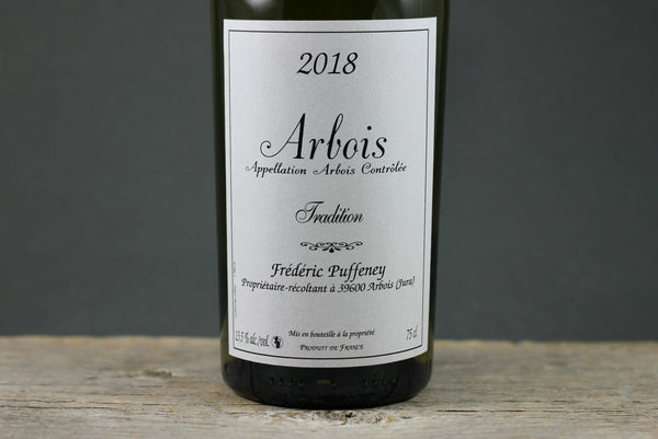 2018 Frédéric Puffeney Arbois Tradition - 750ml - Arbois - Chardonnay - France - Jura