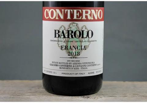 2018 Giacomo Conterno Barolo Cascina Francia 1.5L - $400+ Italy