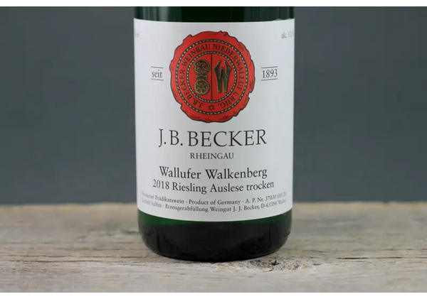 2018 J.B. Becker Walkenberg Riesling Auslese Trocken - $60 - $100 750ml Germany