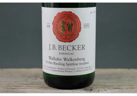 2018 J.B. Becker Walkenberg Riesling Spätlese Trocken - 750ml Germany Rheingau