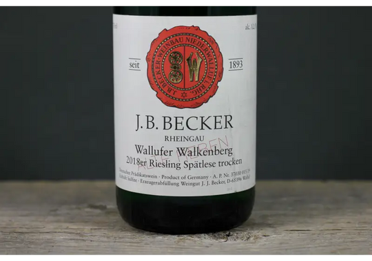 2018 J.B. Becker Wallufer Walkenberg Alte Reben Spätlese Riesling Trocken