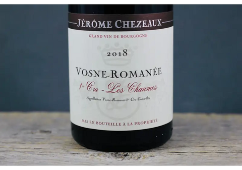 2018 Jerome Chezeaux Vosne Romanée 1er Cru Les Chaumes - $100-$200 750ml Burgundy France