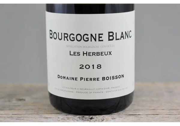 2018 Pierre Boisson Bourgogne Blanc Les Herbeux - $60 - $100 750ml Burgundy