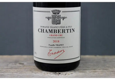 2018 Trapet Chambertin - $400+ 750ml Burgundy France