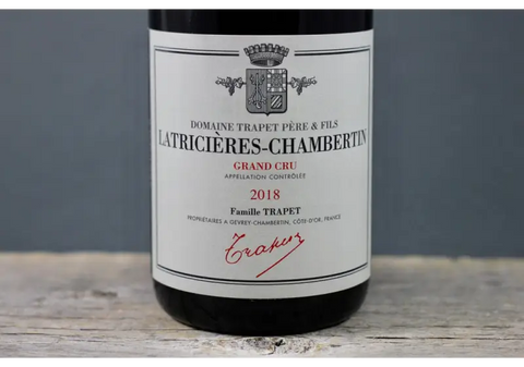 2018 Trapet Latricières Chambertin - $400+ 750ml Burgundy France
