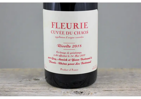 2018 Yann Bertrand Fleurie Cuvée du Chaos 1.5L - $60-$100 Beaujolais