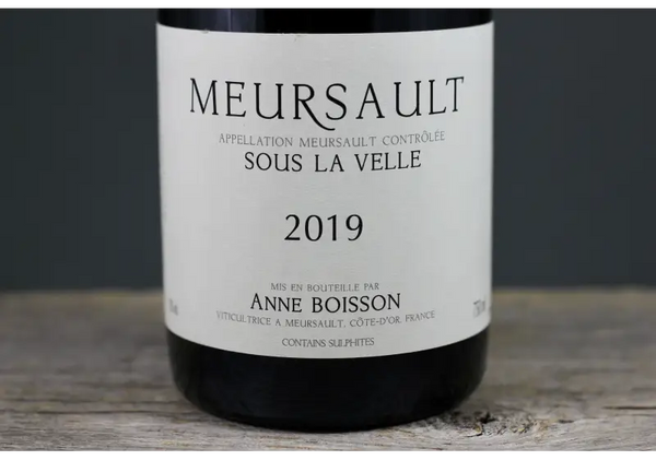 2019 Anne Boisson Meursault Sous la Velle - $100 - $200 750ml Burgundy Chardonnay