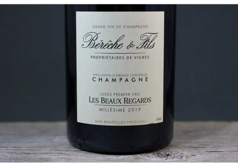 2019 Bereche Les Beaux Regards Blanc de Blancs Extra Brut Champagne - $100-$200 750ml All Sparkling