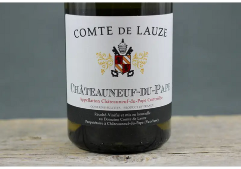2019 Comte de Lauze Chateauneuf du Pape Blanc - $40-$60 750ml Chateauneuf-du-Pape France