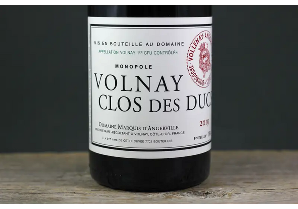 2019 D’Angerville Volnay 1er Cru Clos des Ducs (Monopole) - $200-$400 750ml Burgundy France