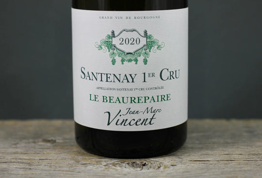 2020 Jean-Marc Vincent Santenay 1er Cru Le Beaurepaire Blanc