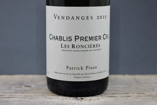 2019 Patrick Piuze Chablis 1er Cru Les Roncières