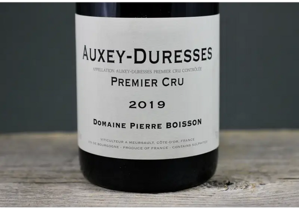 2019 Pierre Boisson Auxey Duresses 1er Cru Rouge - $60 - $100 750ml Auxey - Duresses Burgundy