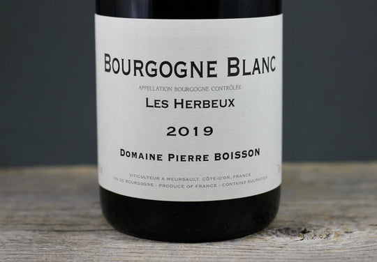 2019 Pierre Boisson "Les Herbeux" Bourgogne Blanc