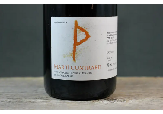 2019 Togni-Rebaioli Marti Cunntrare Espumante Rosato