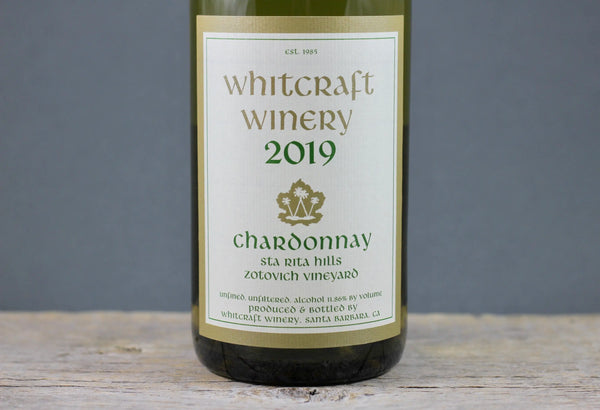 2019 Whitcraft Zotovich Vineyard Chardonnay - $40-$60 - 2019 - 750ml - Appellation: Santa Barbara County - Bottle Size: