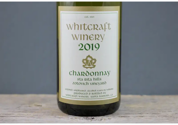 2019 Whitcraft Zotovich Vineyard Chardonnay - $40 - $60 750ml California Central Coast