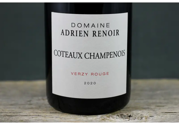2020 Adrien Renoir Verzy Coteaux Champenois Rouge - $60-$100 - 2020 - 750ml - Champagne - Coteaux Champenois