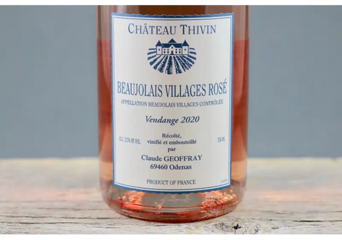 2020 Château Thivin Beaujolais - Villages Rosé - 750ml Beaujolais France Gamay