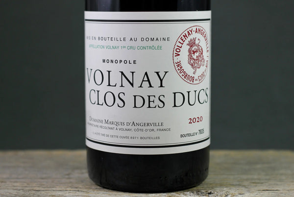 2020 D’Angerville Volnay 1er Cru Clos des Ducs (Monopole) - $200-$400 - 2020 - 750ml - Burgundy - France