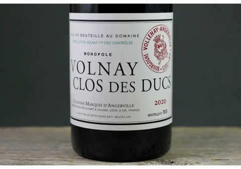 2020 D’Angerville Volnay 1er Cru Clos des Ducs (Monopole) - $200-$400 750ml Burgundy France