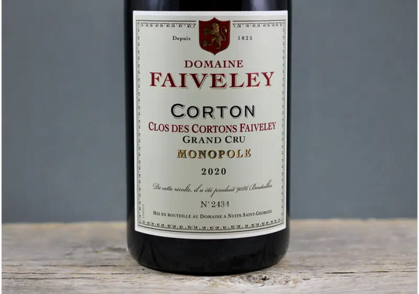 2020 Domaine Faiveley Corton Clos des Cortons (Monopole) - $400+ 750ml Aloxe-Corton Burgundy