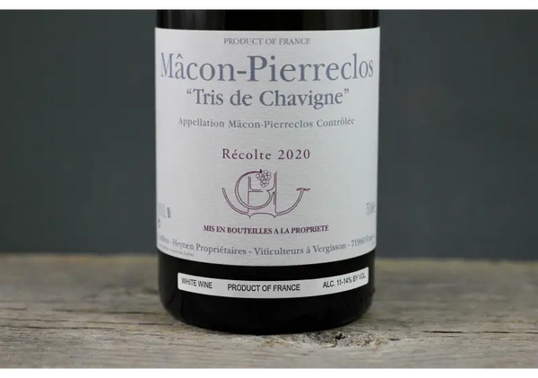 2020 Domaine Guffens - Heynen Macon - Pierreclos Tris de Chavigne - $100 - $200 750ml Burgundy Chardonnay