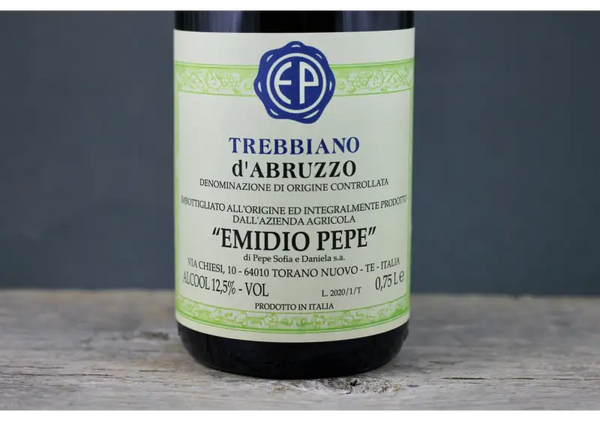 2020 Emidio Pepe Trebbiano d’Abruzzo - $60 - $100 - 2020 - 750ml - Abruzzo - Italy