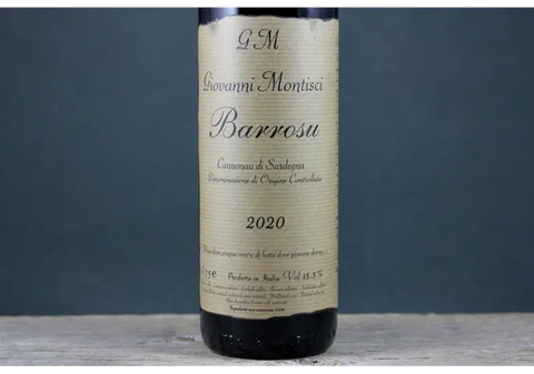 2020 Giovanni Montisci Barrosu Rouge - $60-$100 750ml Cannonau Grenache