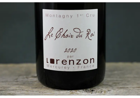 2020 Lorenzon Montagny 1er Cru Le Choix du Roi Blanc - $100-$200 750ml Burgundy Chardonnay