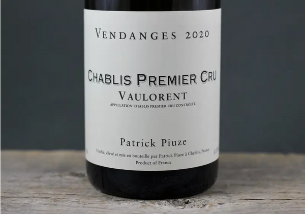 2020 Patrick Piuze Chablis 1er Cru Vaulorent - $60-$100 - 2020 - 750ml - Burgundy - Chablis