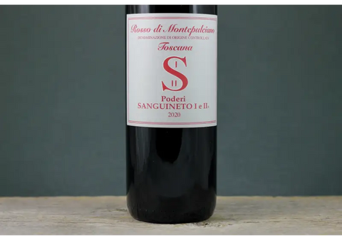 2020 Sanguineto Rosso di Montepulciano - 750ml Italy Red Sangiovese