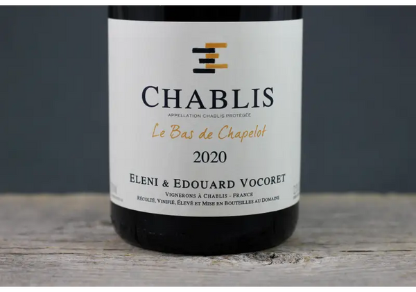 2020 Eleni et Edouard Vocoret Chablis Les Bas de Chapelot - $60 - $100 750ml Burgundy