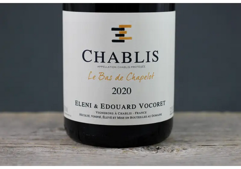 2020 Eleni et Edouard Vocoret Chablis Les Bas de Chapelot - $60-$100 750ml Burgundy