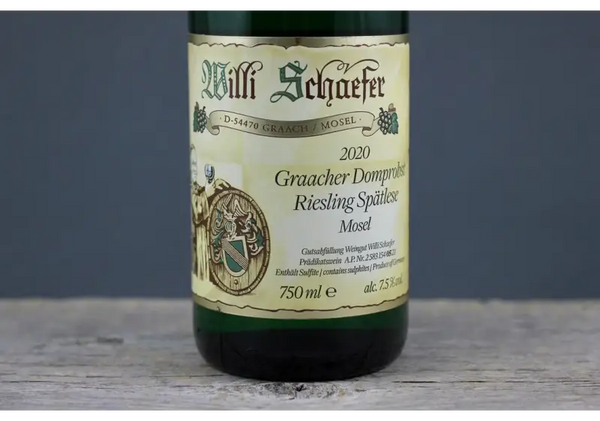 2020 Willi Schaefer Graacher Domprobst Riesling Spätlese #05 - $60-$100 - 2020 - 750ml - Germany - Mosel
