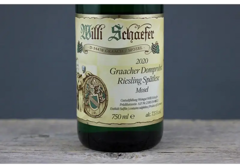 2020 Willi Schaefer Graacher Domprobst Riesling Spätlese #05 - $60 - $100 750ml Germany Mosel