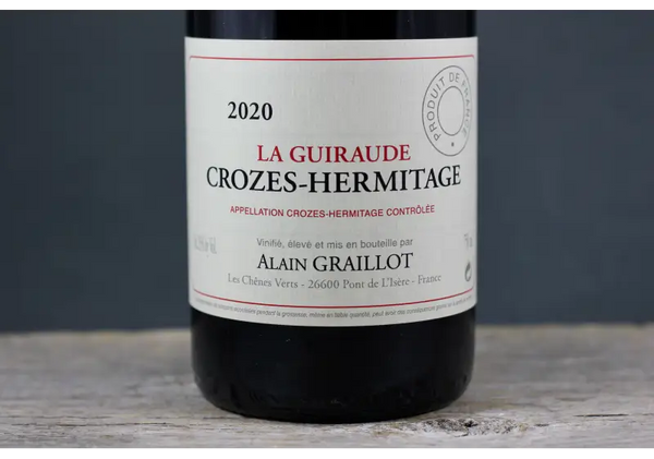 2020 Alain Graillot Crozes Hermitage La Guiraude - $60-$100 - 2020 - 750ml - Crozes-Hermitage - France