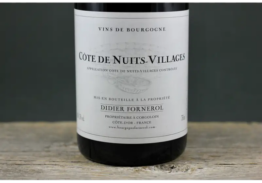 2022 Didier Fornerol Côte de Nuits Villages Rouge