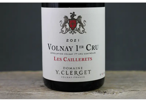 2021 Domaine Yvon Clerget Volnay 1er Cru Caillerets - $200-$400 750ml Burgundy France