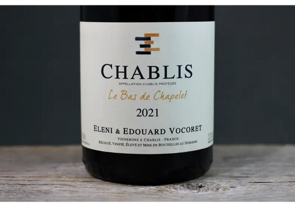 2021 Eleni et Edouard Vocoret Chablis Les Bas de Chapelot - $60-$100 - 2021 - 750ml - Burgundy - Chablis