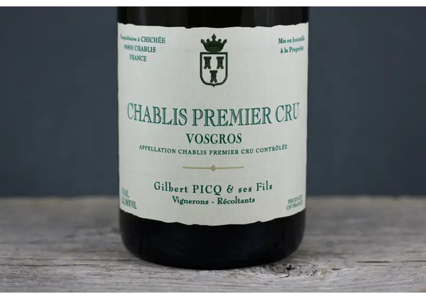 2021 Gilbert Picq Chablis 1er Cru Vosgros - $40-$60 750ml Burgundy