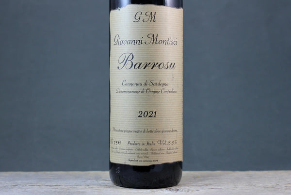 2021 Giovanni Montisci Barrosu Rouge - $60-$100 - 2021 - 750ml - Cannonau - Grenache