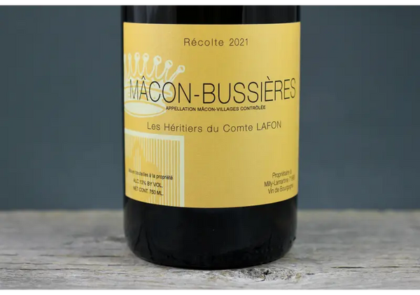 2021 Les Héritiers du Comte Lafon Mâcon-Bussières - $40-$60 - 2021 - 750ml - Burgundy - Chardonnay